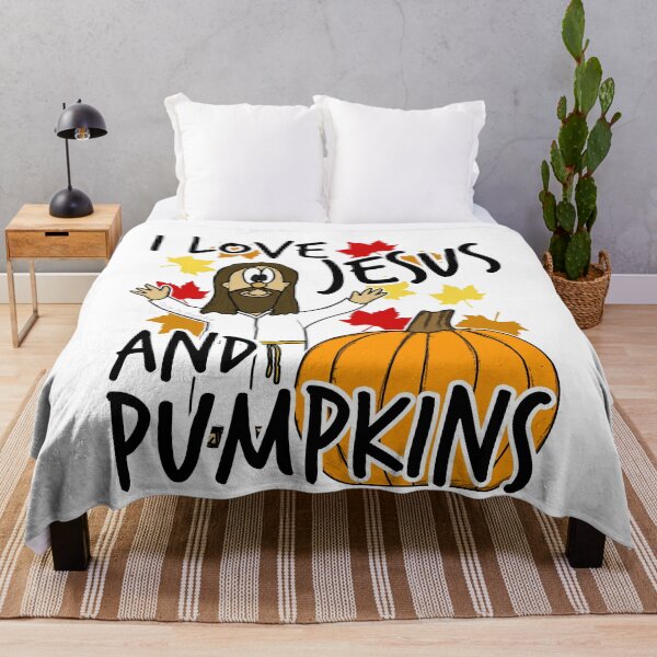 Item preview, I Love Jesus And Pumpkins Christian Halloween Alternative designed and sold by doodlerob.