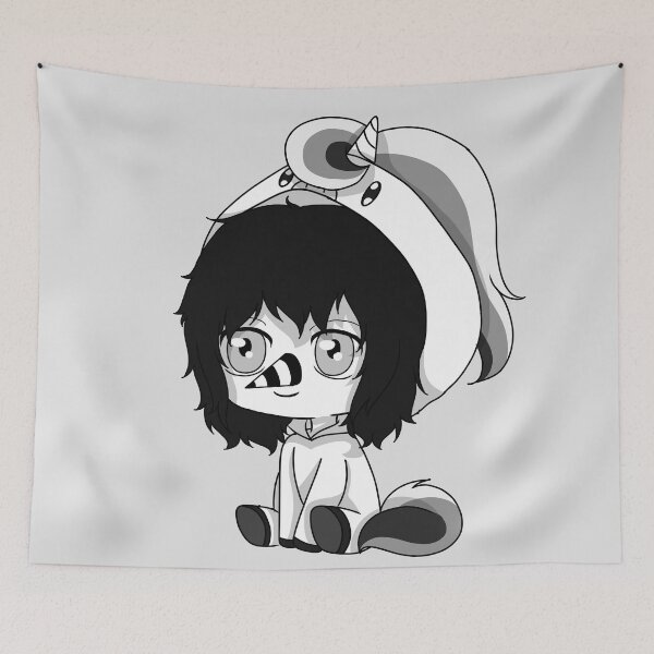 Item preview, creepypasta unicorn (laughing jack)  designed and sold by EveryCuteThings.