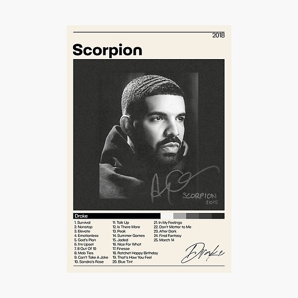 Drake Posters | Scorpion | Dark Lane Demo Tape Poster | Album Cover Poster | Poster Print Wall Art | Custom Poster | Home Decor | Drake Photographic Print