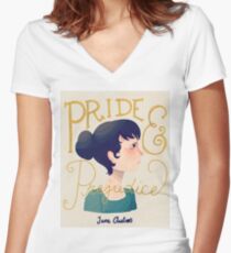 Pride and Prejudice Women's Fitted V-Neck T-Shirt