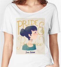 Camiseta ancha para mujer Orgullo y prejuicio