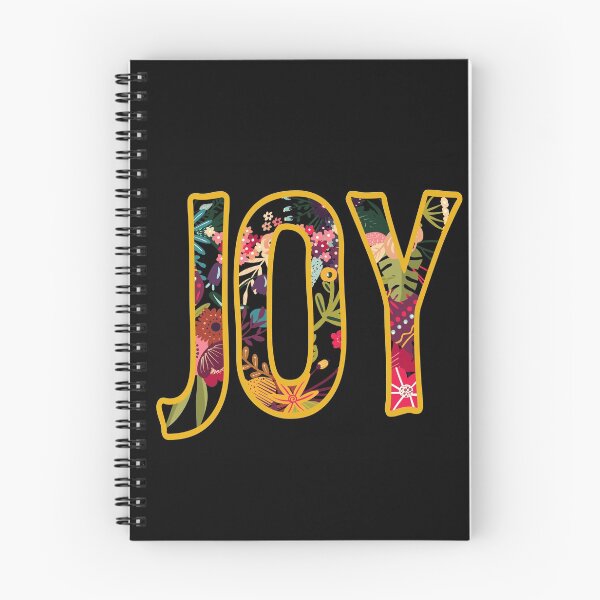 Item preview, JOY (bold letters in bright floral pattern) designed and sold by Ofeefee.