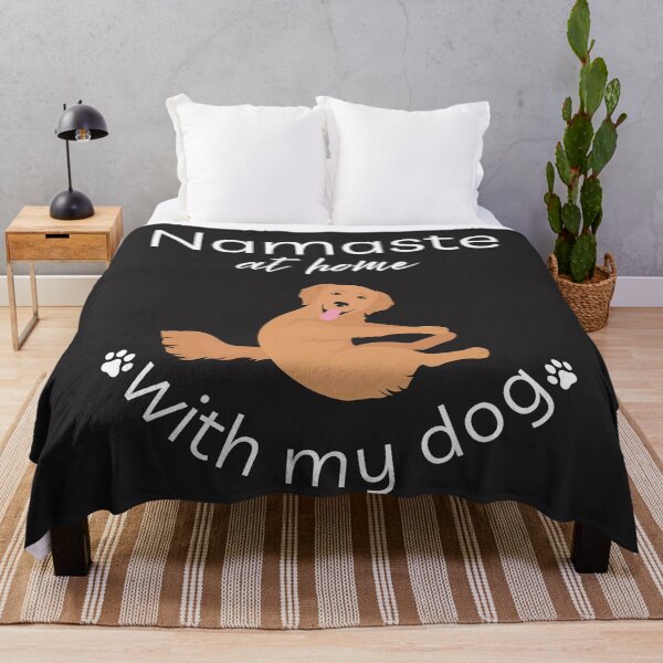 Item preview, Namaste at home with my dog2 - Golden retriever designed and sold by Natkopod.