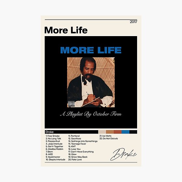 Drake Posters | More Life poster | Dark Lane Demo Tape Poster | Album Cover Poster | Poster Print Wall Art | Custom Poster | Home Decor | Drake Photographic Print