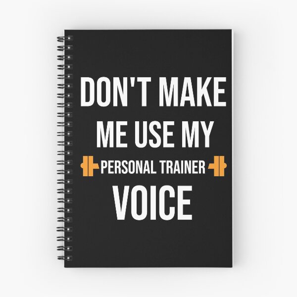 Item preview, Don't make me use my personal trainer voice - Funny Coach T-Shirt designed and sold by Shop-collection.