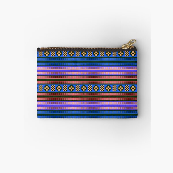 Item preview, Native American Traditional Ethnic Tribal Indian Blanket Motif Pattern Blue designed and sold by Anna Lemos.