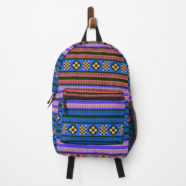 Item preview, Native American Traditional Ethnic Tribal Indian Blanket Motif Pattern Blue designed and sold by Anna Lemos.