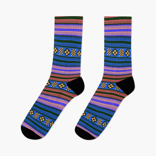 Item preview, Native American Traditional Ethnic Tribal Indian Blanket Motif Pattern Blue designed and sold by Anna Lemos.