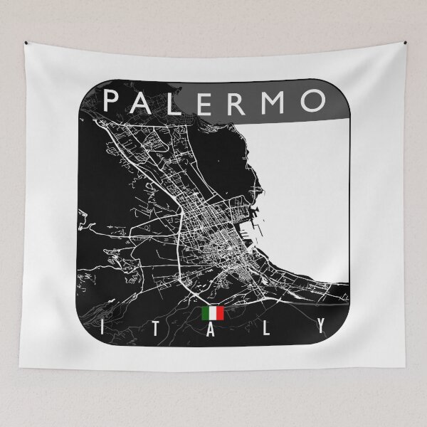 Item preview, PALERMO MAP ITALY designed and sold by hatimelhag.