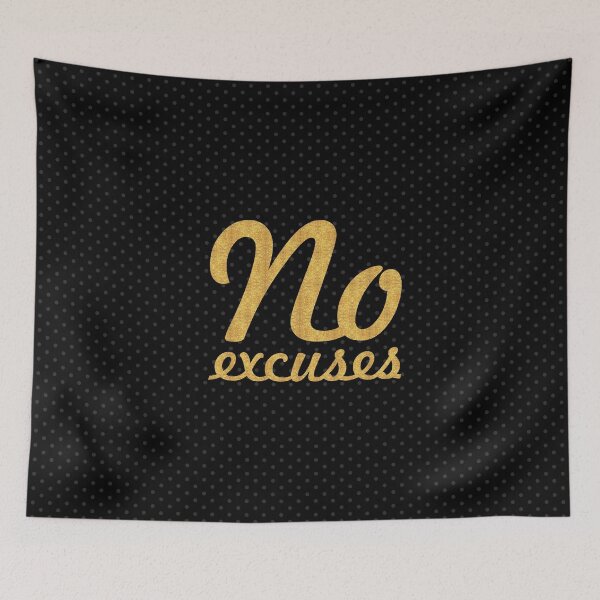 Item preview, No excuses... Motivational Quotes designed and sold by Powerofwordss.