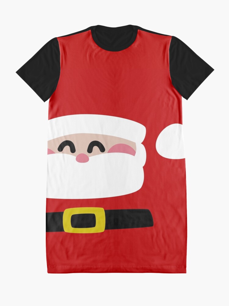 Alternate view of Merry Christmas Santa Claus Graphic T-Shirt Dress