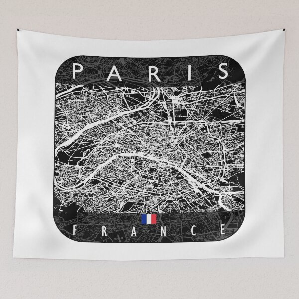 Item preview, PARIS MAP FRANCE designed and sold by hatimelhag.