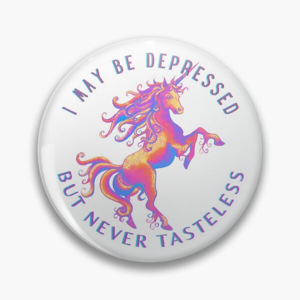 Item preview, DEPRESSED BUT WITH TASTE  designed and sold by bluAvocado.