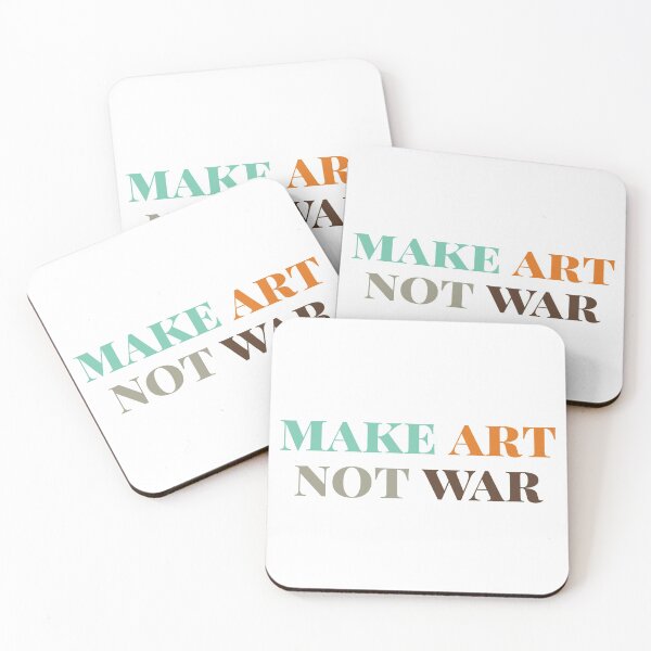 Item preview, Make art not war - colorful designed and sold by annaguerrawords.
