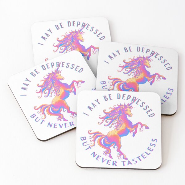 Item preview, DEPRESSED BUT WITH TASTE designed and sold by bluAvocado.