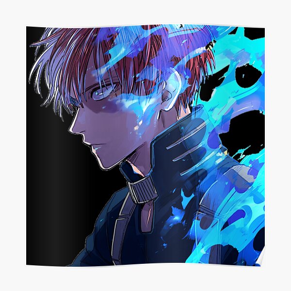 Blue Todoroki Posters Redbubble