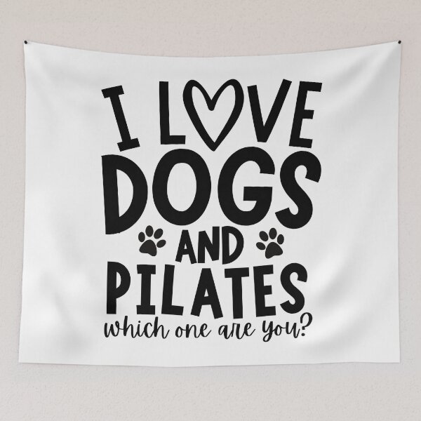 Item preview, I love dogs and pilates. Which one are you? designed and sold by TheGreenGoat.