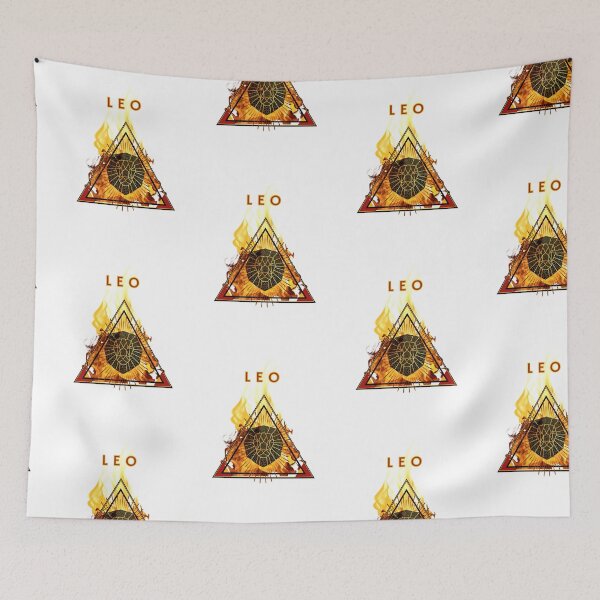 Item preview, Leo Fire Zodiac/Element Emblem designed and sold by Starboy Design.