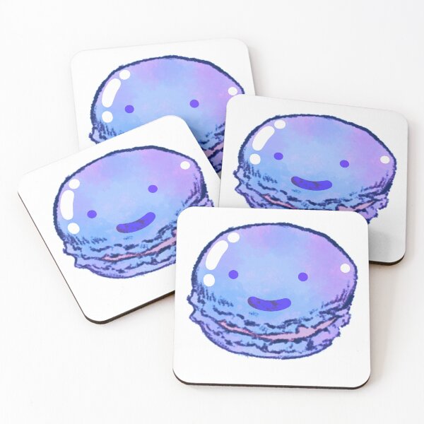 Item preview, + BLUEBERRY Macaron Smiley Face + designed and sold by russhauna.