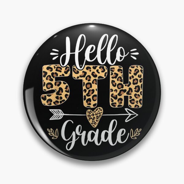 Item preview, Hello 5th Fifth Grade Leopard Teacher Back To School designed and sold by sharpbell.