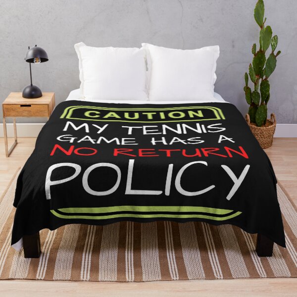 Item preview, Funny tennis quote - my tennis game has a no return policy designed and sold by Natkopod.