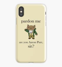 Alexander Hamilcat (Black Text) iPhone Case
