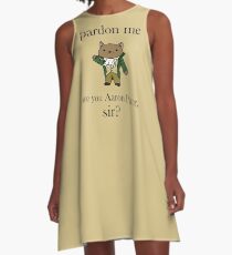 Alexander Hamilcat (Black Text) A-Line Dress