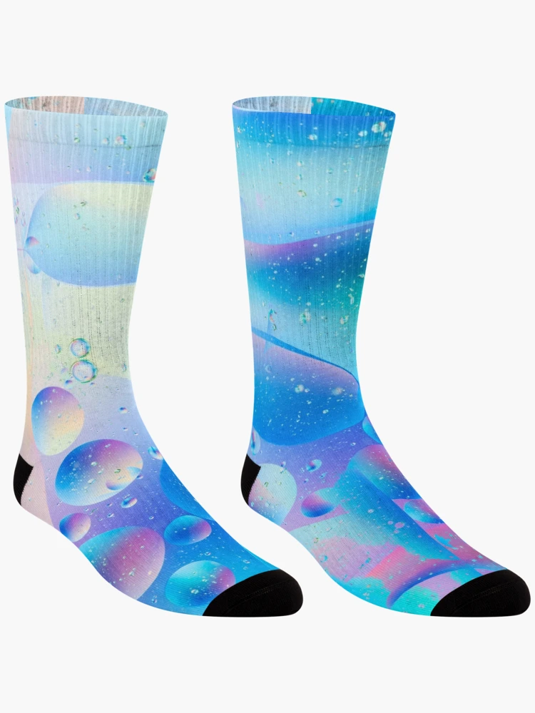 Thumbnail 3 of 5, Socks, Summer Raindrops designed and sold by ReesDesigns.