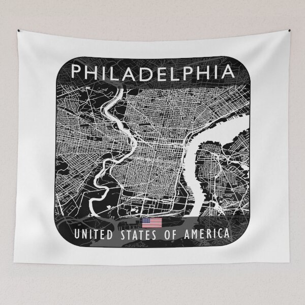 Item preview, PHILADELPHIA MAP USA designed and sold by hatimelhag.