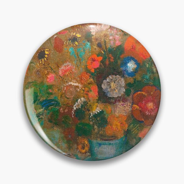 Item preview, ODILON REDON HD - Fleurs dans un Vase bleu  designed and sold by Go Logo Designs.