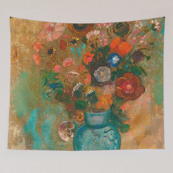 Item preview, ODILON REDON HD - Fleurs dans un Vase bleu  designed and sold by Go Logo Designs.