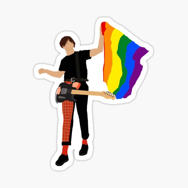 Yungblud Rainbow Flag Sticker