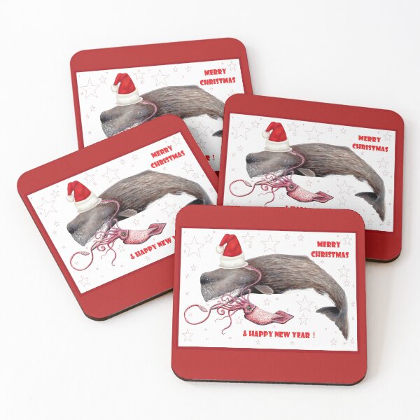 Item preview, Merry Christmas and happy new year sperm whale for whale and ocean lovers designed and sold by chloeyzoard.
