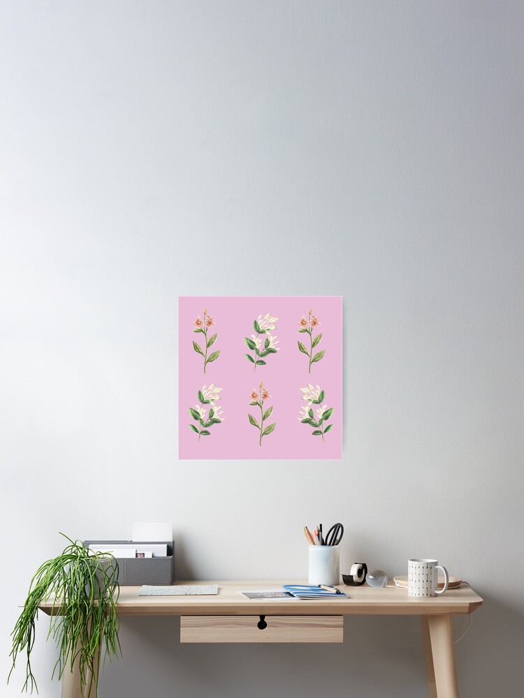 Thumbnail 2 of 3, Poster, Flower pattern designed and sold by Jnwodo.
