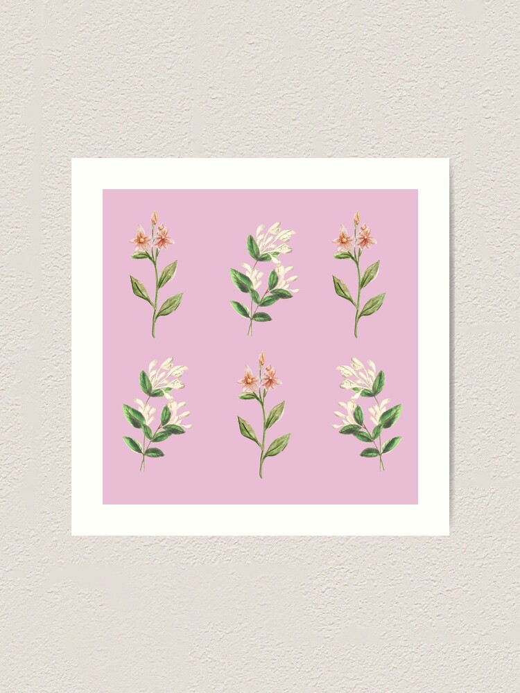 Thumbnail 1 of 3, Art Print, Flower pattern designed and sold by Jnwodo.
