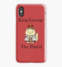 King George the Purr'd iPhone Case