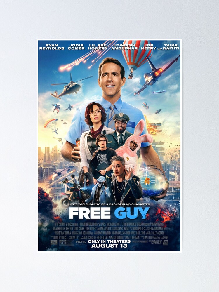 Free Guy 2021 Poster By Onestopaway Redbubble