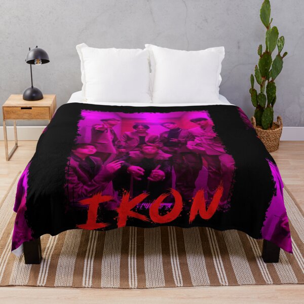Item preview, iKON Kpop Group Members Purple Korean Kpop RGB Color Design designed and sold by Piosenka Art.