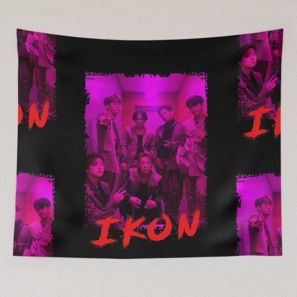 Item preview, iKON Kpop Group Members Purple Korean Kpop RGB Color Design designed and sold by Piosenka Art.