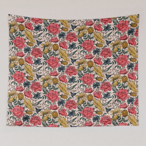 Item preview, Delicate Flower Pattern designed and sold by Simplulina.