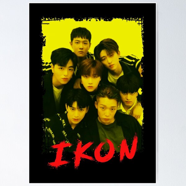 iKON Kpop Group Members Yellow Korean Kpop RGB Color Design