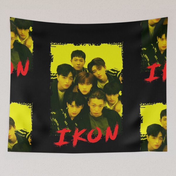 Item preview, iKON Kpop Group Members Yellow Korean Kpop RGB Color Design designed and sold by Piosenka Art.