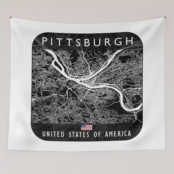 Item preview, PITTSBURGH MAP USA designed and sold by hatimelhag.