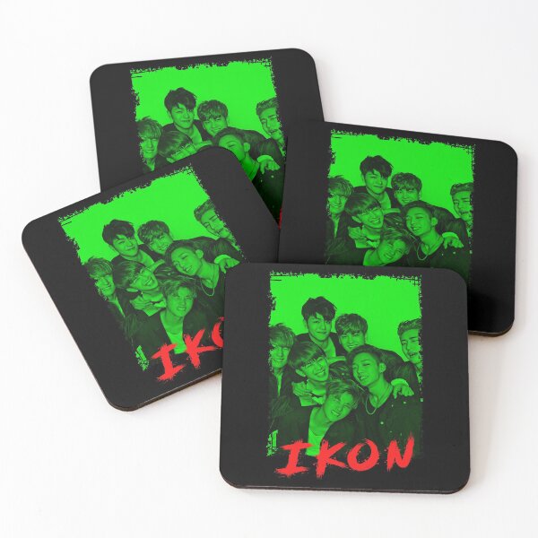 Item preview, iKON Kpop Group Members Green Korean Kpop RGB Color Design designed and sold by Piosenka Art.