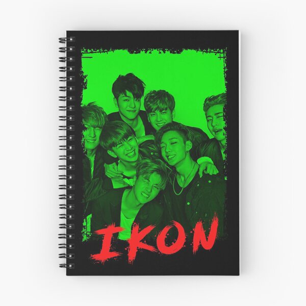 Item preview, iKON Kpop Group Members Green Korean Kpop RGB Color Design designed and sold by Piosenka Art.