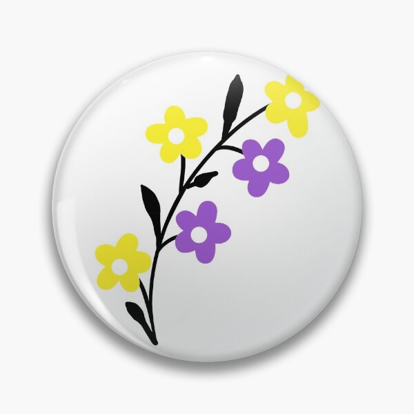Item preview, Subtle Nonbinary Pride Flowers. Nonbinary flowers 2 designed and sold by tiredandbored.
