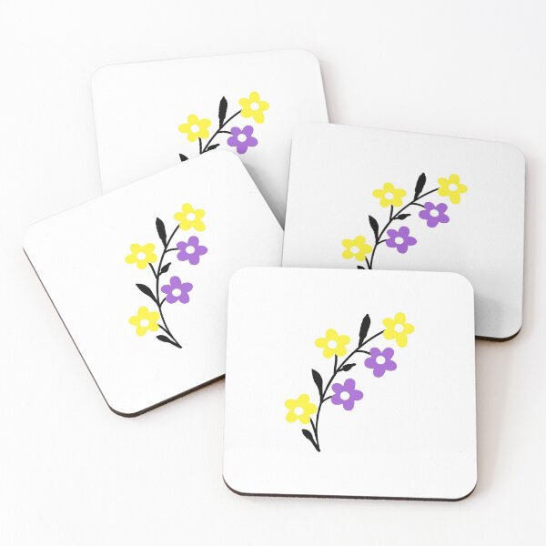 Item preview, Subtle Nonbinary Pride Flowers. Nonbinary flowers 2 designed and sold by tiredandbored.