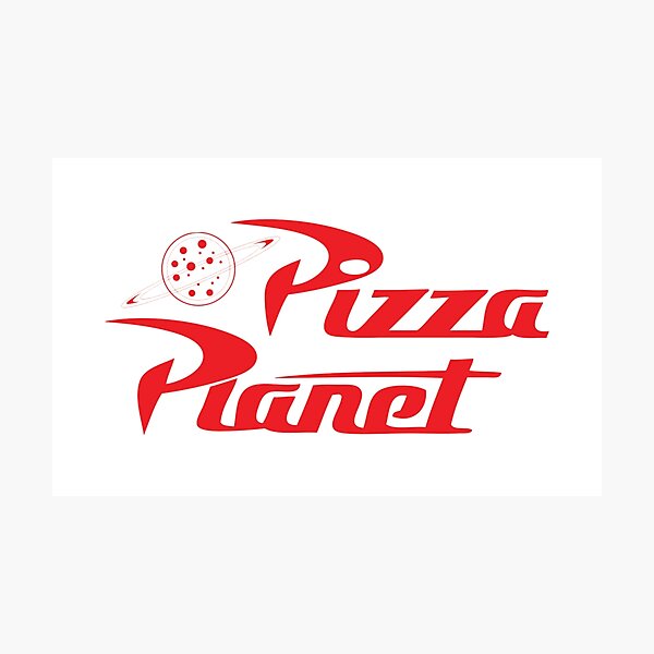 Planet Pizza Photographic Print