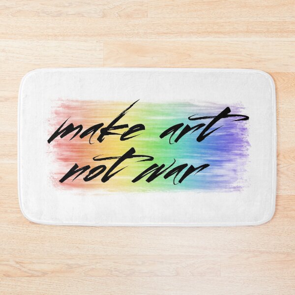 Item preview, make art not war - rainbow designed and sold by annaguerrawords.
