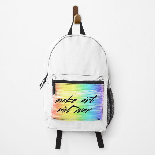 Item preview, make art not war - rainbow designed and sold by annaguerrawords.